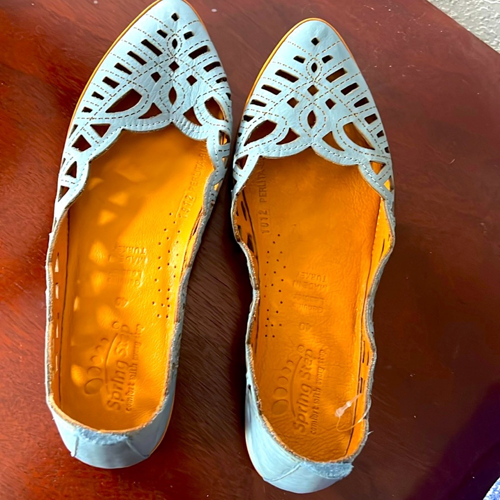 Spring Step shoes Perlita-Blu size 40 (women’s 9) genuine leather